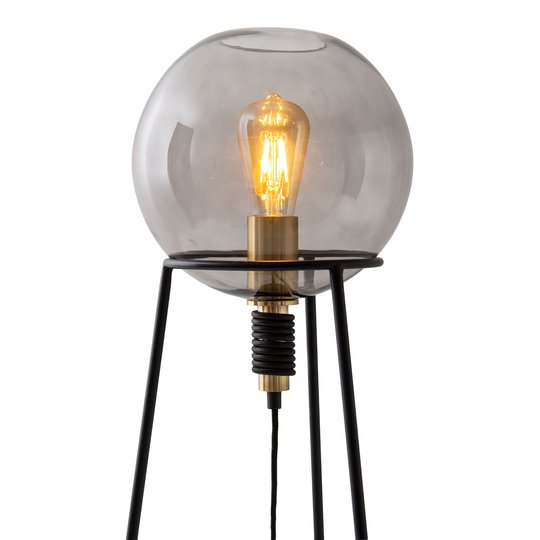 Bordslampa Stelo med skärm i form av en glaskula