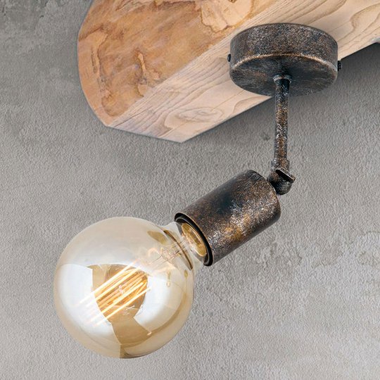 Rörlig taklampa Rati i vintagestil