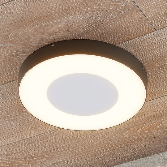 LED-utomhustaklampa Sora, rund