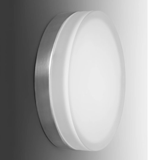 Enkel, rund LED-vägglampa Briq 01, 4 000 K