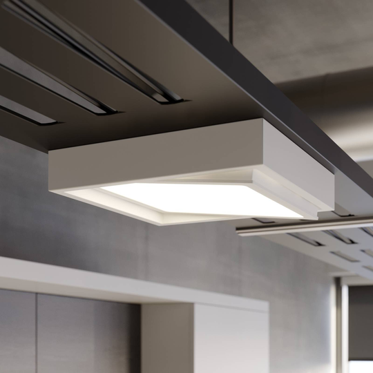 Prios Uvan LED-taklampa vippbar, kantig, vit