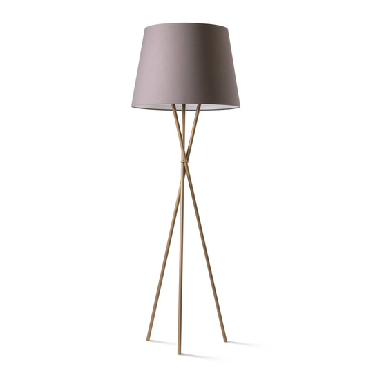Ozonos Hailey AC- 1 Plus golvlampa guld/askgrå