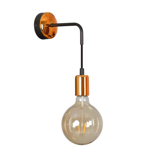 Universal K1 vägglampa (Svart)