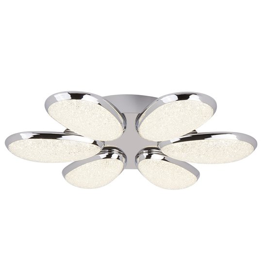 LED-taklampa Lori med Crushed-Ice-effekt