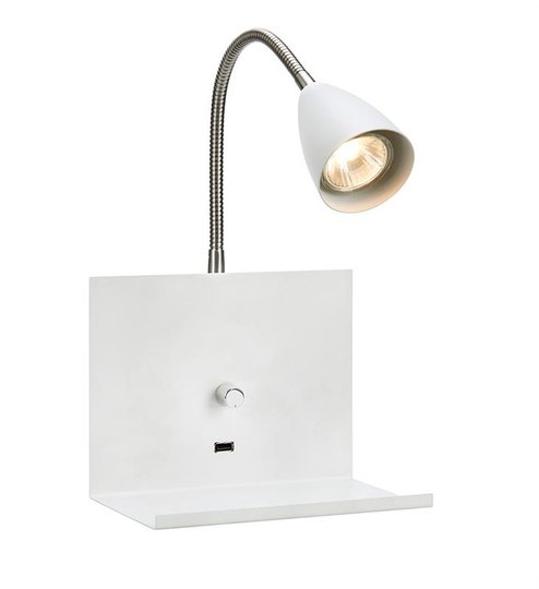 Logi vägglampa (Vit)