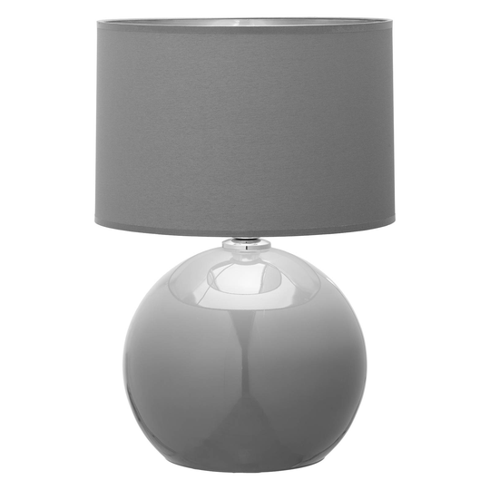 Bordslampa Palla, Ø 36 cm, grå/grafit