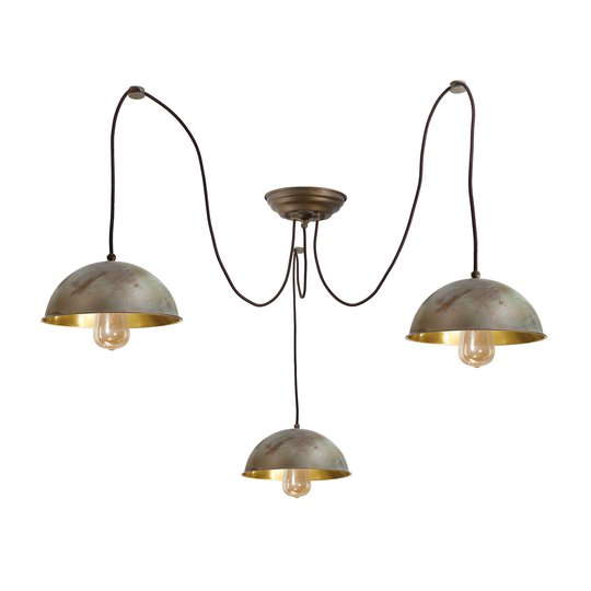 Hänglampa Circle 3248.3L, 3 lampor, antikmässing