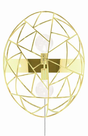 Diamond vägglampa (Mässing/guld)