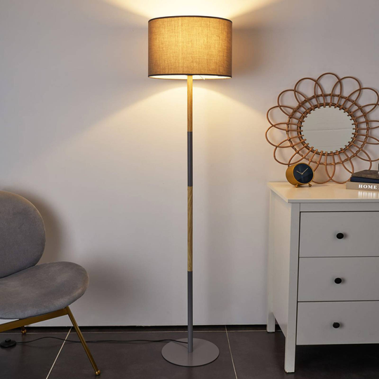 Pauleen Grand Purity golvlampa med grå skärm