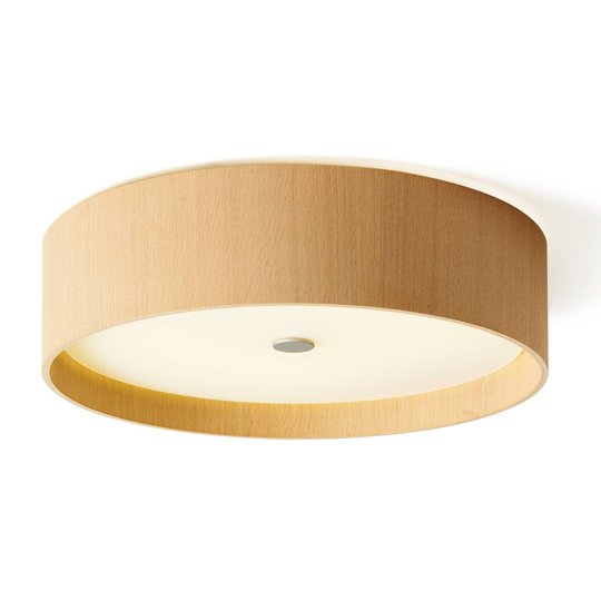 Trätaklampa Lara wood med LED-lampa 43 cm