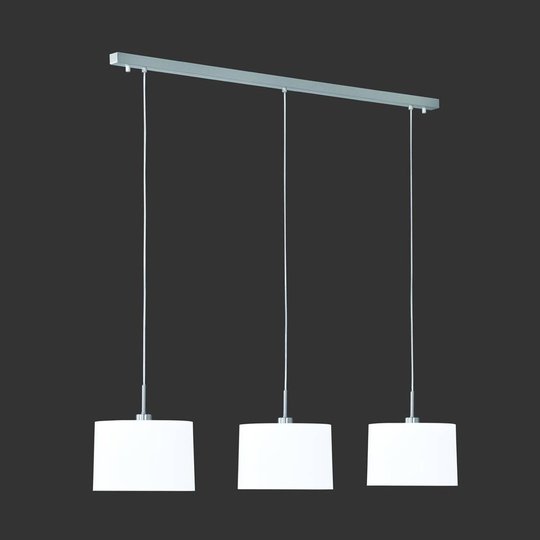 Taklampa Loop 3-lågig Chintz vit