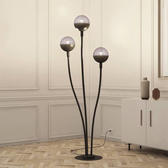 Lucande Dustian golvlampa, 3 lampor
