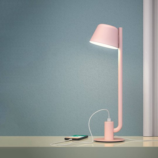 Prandina Bima T1 USB LED-bordslampa, rosa