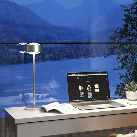 Puk Maxx Eye Table LED 37 cm lins matt, krom matt
