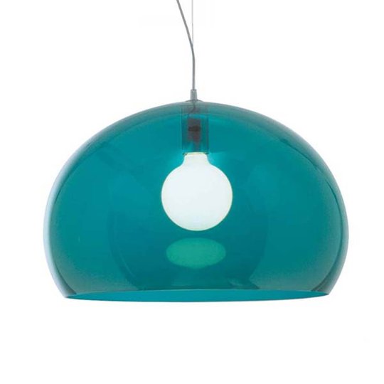 Kartell FL/Y - LED-hänglampa, petrolblå