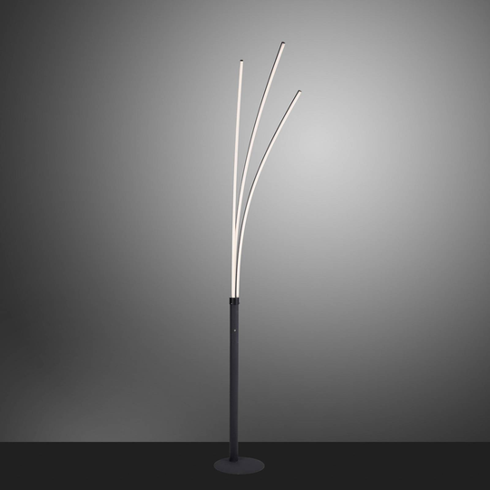 LED-golvlampa Maja, 3 lampor svart