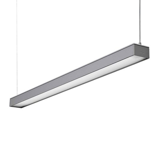LED-kontorshänglampa Reed-1500 MP, 4 000 K, grå