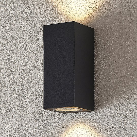 Utomhus spotlampa Lavina, mörkgrå, GU10, 2 lampor