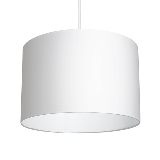 Hänglampa Soho, cylindrisk, 1 lampa Ø 25cm vitt