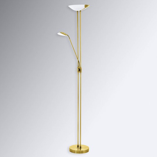 LED-golvlampa Baya i mässing