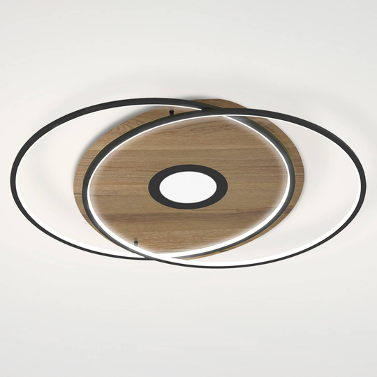 Paul Neuhaus Q-AMIRA LED-taklampa oval, brun