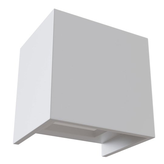 LED-vägglampa Parma av gips, 10 x 10 cm
