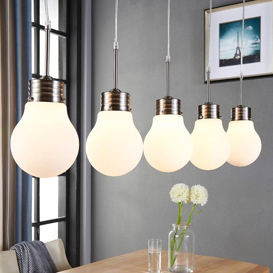 5 lampor LED-taklampa Bado, dimbar m strömbrytare