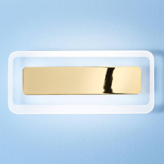 LED-vägglampa Antille guld 31,4 cm