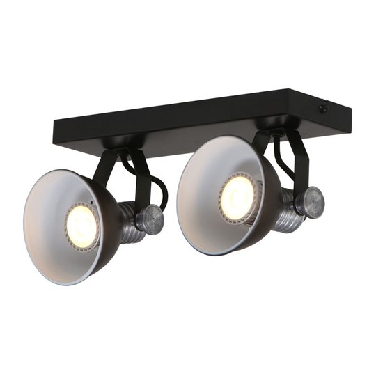 LED-takspotlight Brooklyn 2 lampor, svart