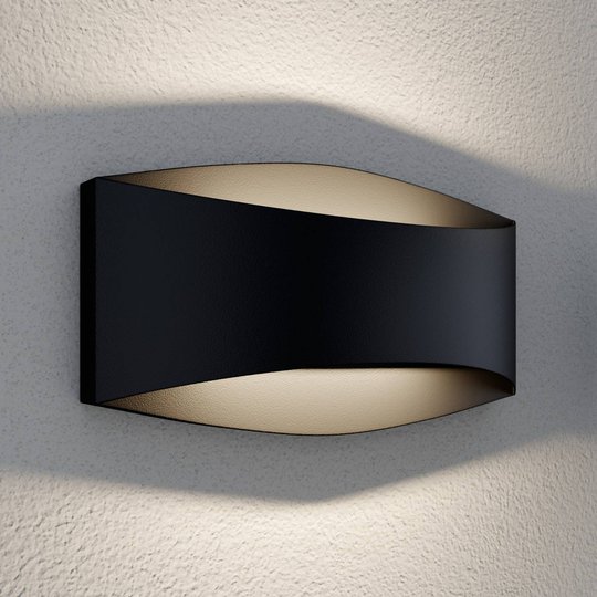 Lindby Evric LED-utomhusvägglampa, bredd 20,3 cm
