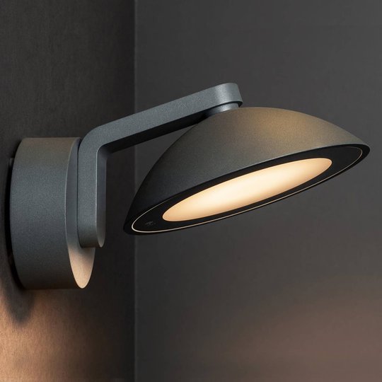 SLV Malu LED-utomhusvägglampa, rund