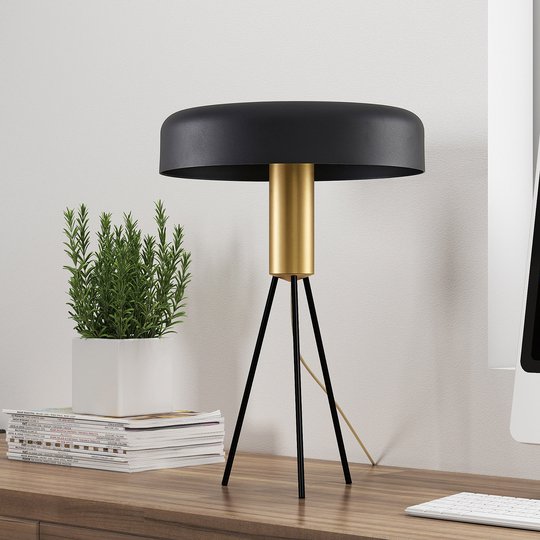 Lucande Filoreta bordslampa i svart