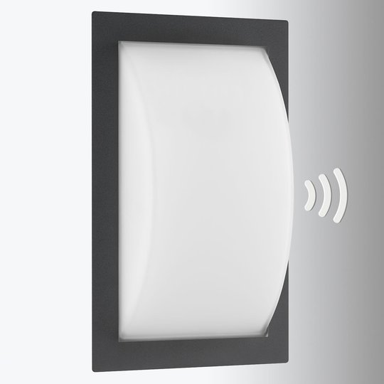 LED-utomhusvägglampa Ivett grafit rörelsesensor