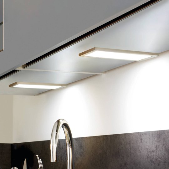 LED-bänklampa Sky dimmer x2 4 000 K stål