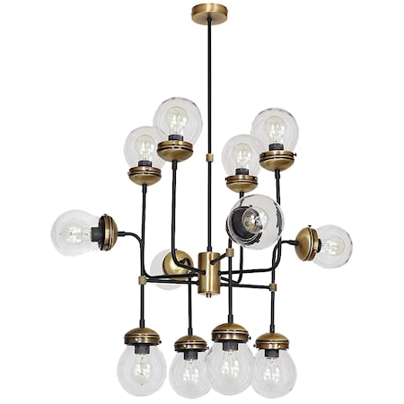 Hydro 12 Taklampa Oxid/svart/klarglas
