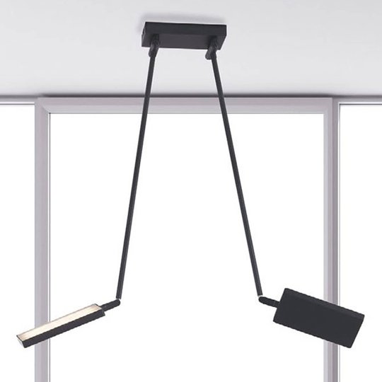 LED-taklampa Book, svart