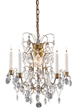 Ryholm Lampa 3 Ljus Antik