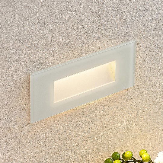 LED-vägginbyggnadslampa Jody, 19 cm