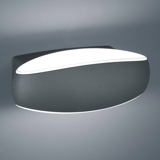 Helestra Sea LED-utomhusvägglampa i ovalform