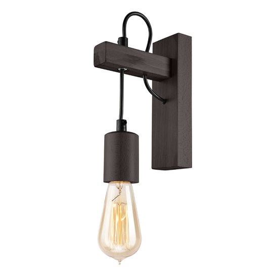 Vägglampa Tyske av trä, wengeträ