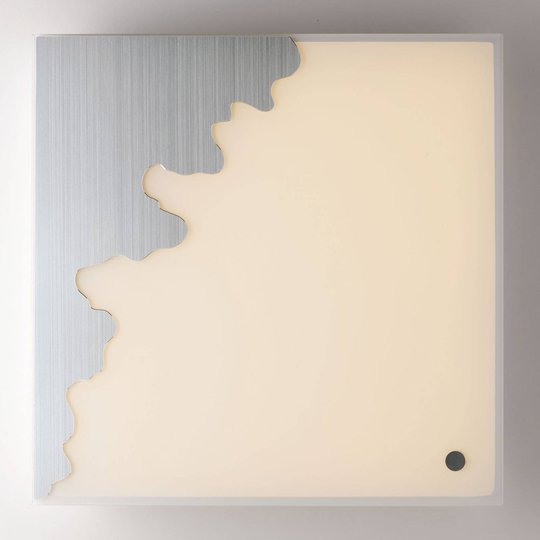 Vägglampa Chic Tuya silver/satinerad 58 x 58 cm