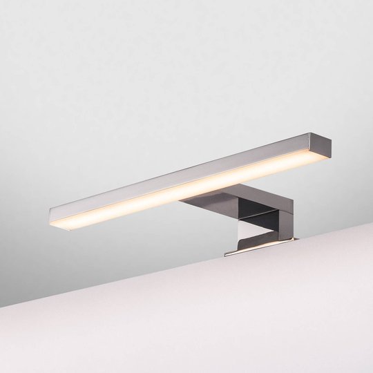 SLV Dorisa LED-kläm-vägglampa bredd 30 cm krom