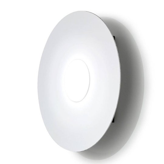 LED-vägglampa Circle, vit, 1 lampa, dimbar