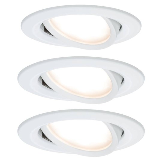 Paulmann Nova LED-inbyggnadsspot lutbar aluminium