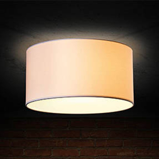 Steng Licht Loft taklampa, tygskärm vit