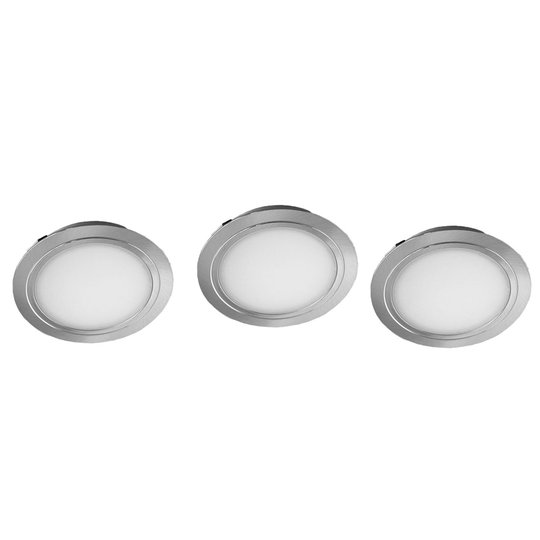 Cubic 68 CF LED inbyggnadsspot, set om 3