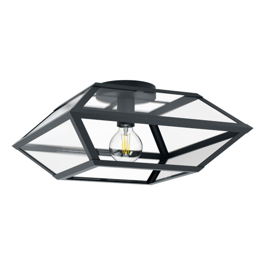 Casefabre takplafond 45cm (Svart)