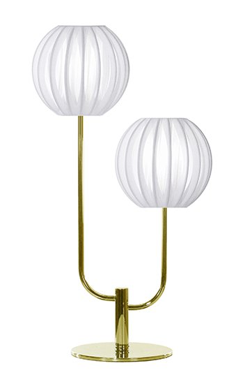 Bordslampa Plastband Duo (Mässing/guld)