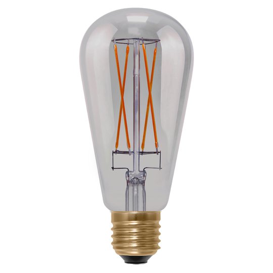 SEGULA LED-rustiklampa E27 6W Long Style grå