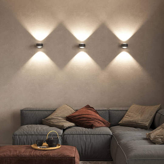 Puk Maxx Wall, LED, lins klar, antracit matt